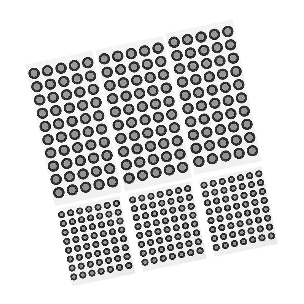 

6 Sheets 318 Points Marking Dots for Black ScanningMarkers Reflective Film Architecture Engineering-Compatible 3D