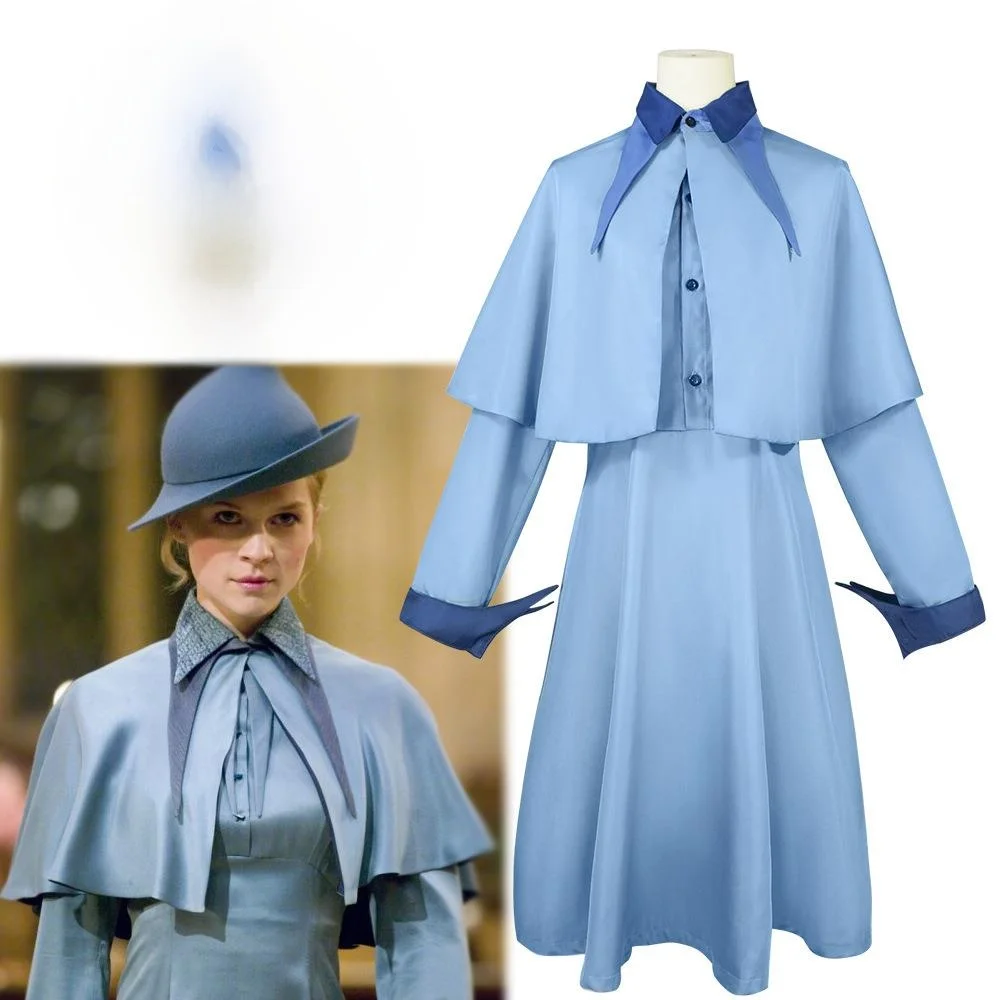 

Fleur Delacour Halloween Cosplay Costume Busbat School Uniform Women's Traditional Clothing Stage Performance Hanfu