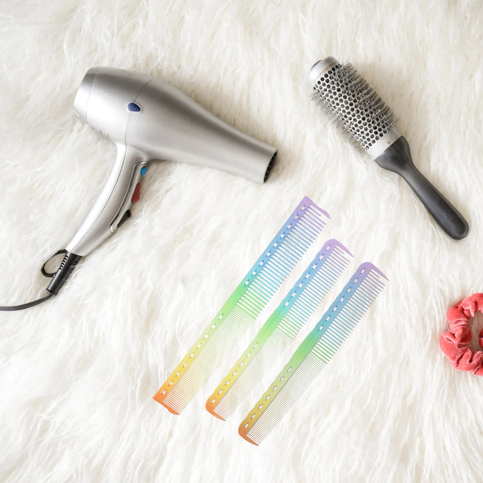 3Pcs Professional Hair Comb Salon Gentle Tooth Hairdressing Comb Fine Standard Teeth Styling Tool for Men Women view 5