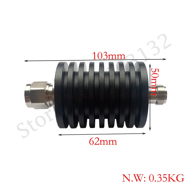 4GHz 50W N-type Fixed RF Coaxial Attenuator 1dB-40dB N Male Head to Female Head