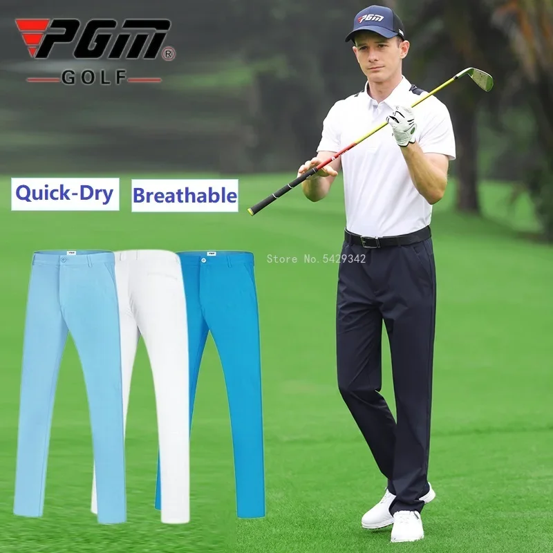 Quick-Dry Pgm Mens Golf Pants Summer Sports Trousers For Men Breathble Straight Golf Pant Casual Sweatpant Plus Size XXS-XXXL