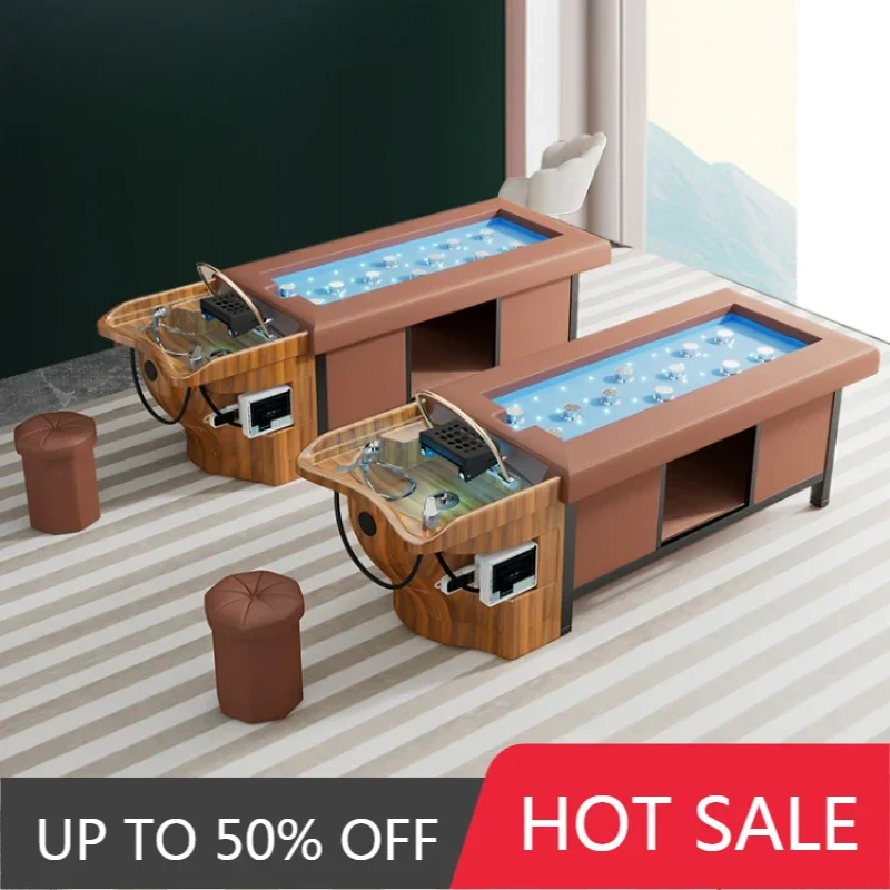 

Professional Washbasin Hair Therapy Basin Bed Chair Beauty Armchairs Styling Hairdressing Shampoo Haarwasstoel Spa Thai Comfort