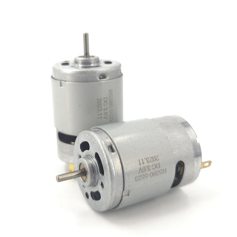 Motor RS-380PH-5523 de CC 3.6V y 13500 rpm de alta velocidad para herramientas eléctricas, taladro manual, destornillador, juguetes, barcos y motores de modelos