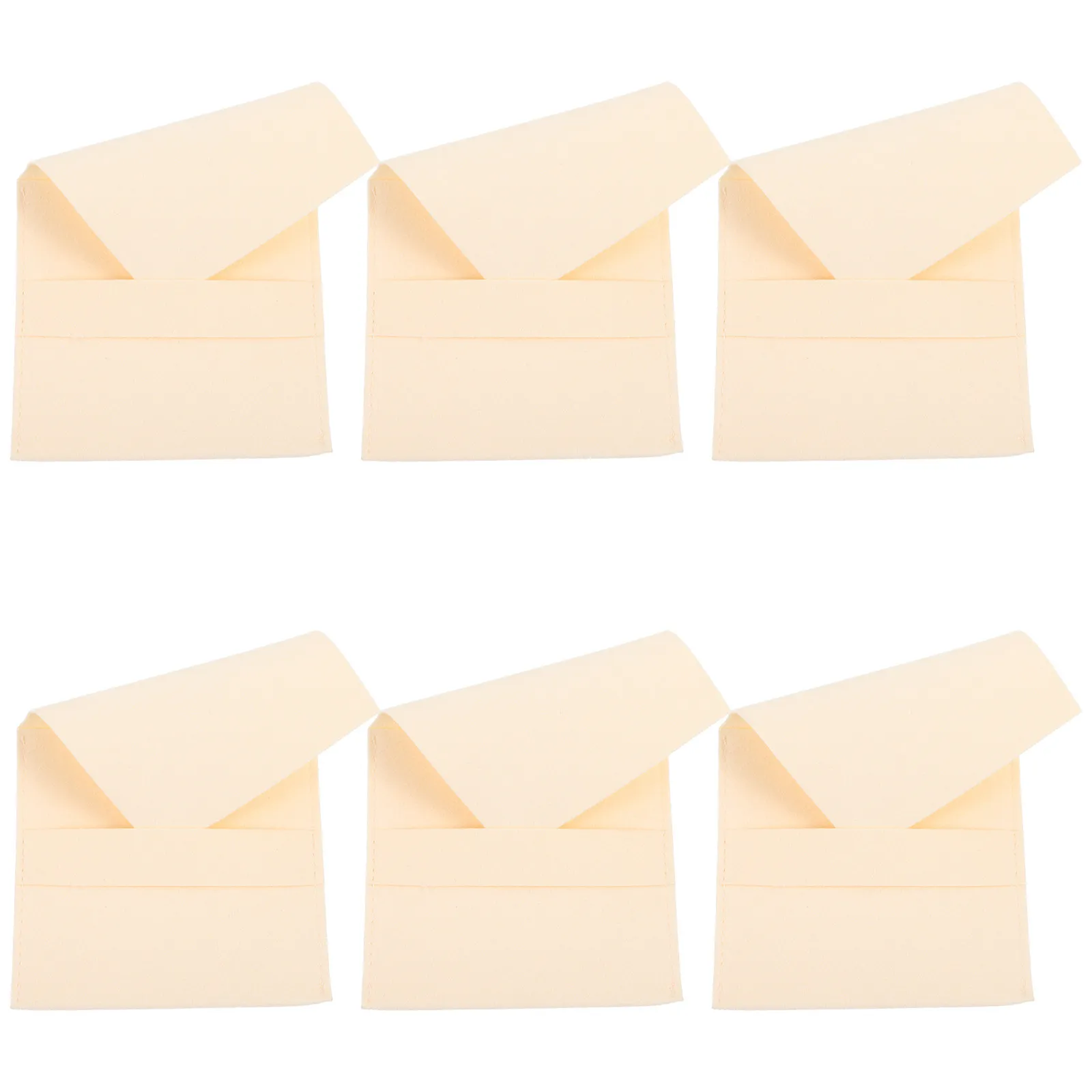 

6Pcs Elegant Microfiber Jewelry Pouches Small Lightweight Storage Bags for Jewelry Gifts Wedding Birthday Portable Organizers