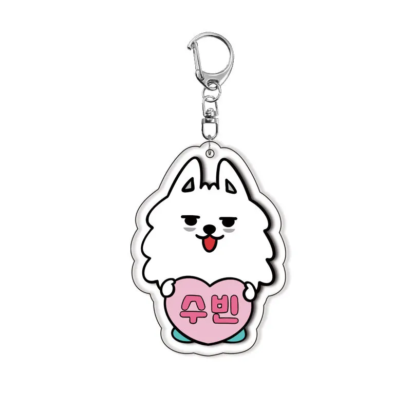 Acrylic Double Sided Keychain Cute Anime Peripheral Pendant In Stock Dropshipping Ready to Ship For Fans Gift Key Ring