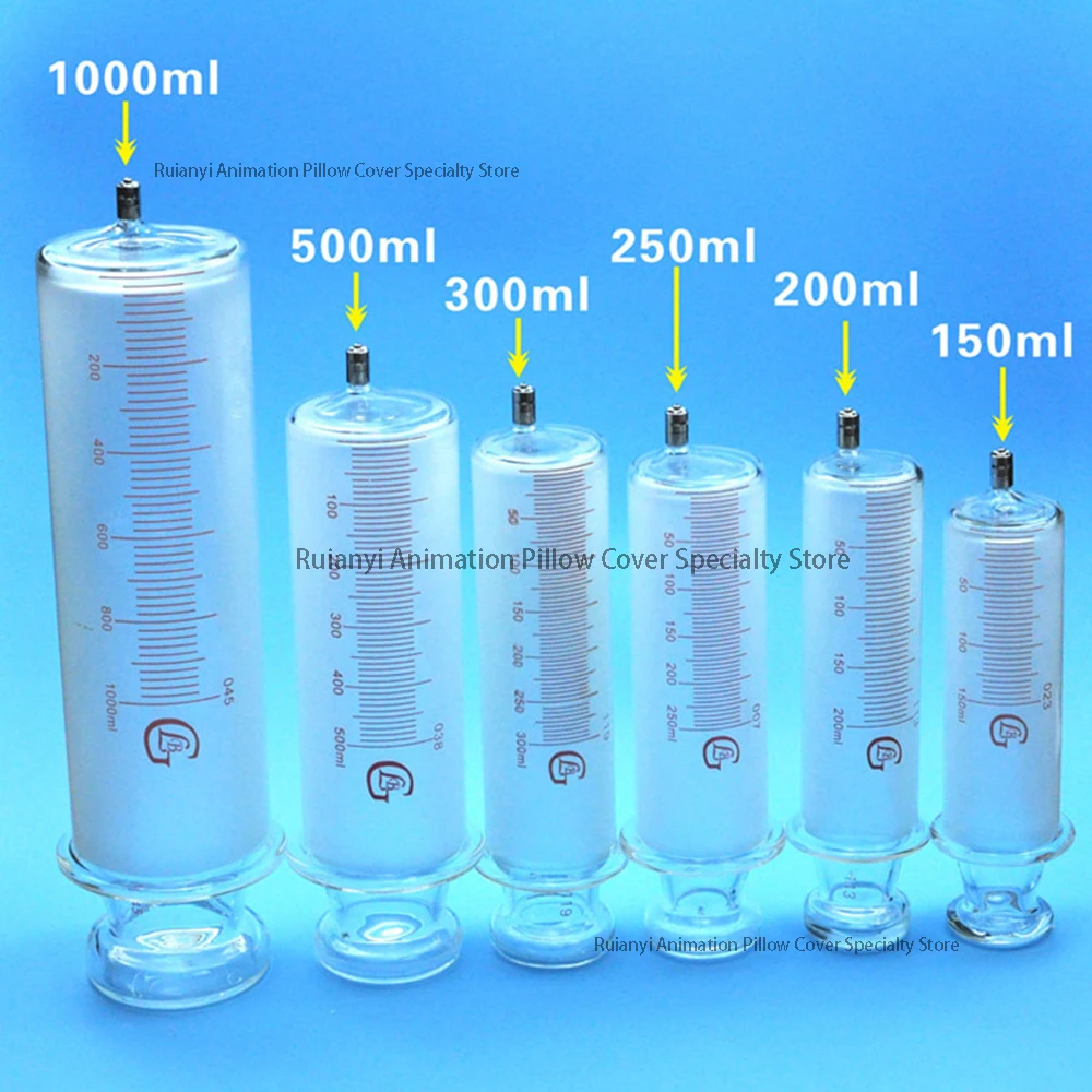 

150ml, 200ml, 250ml, 500ml, 1000ml glass syringe, glass syringe, glass syringe perfusion device