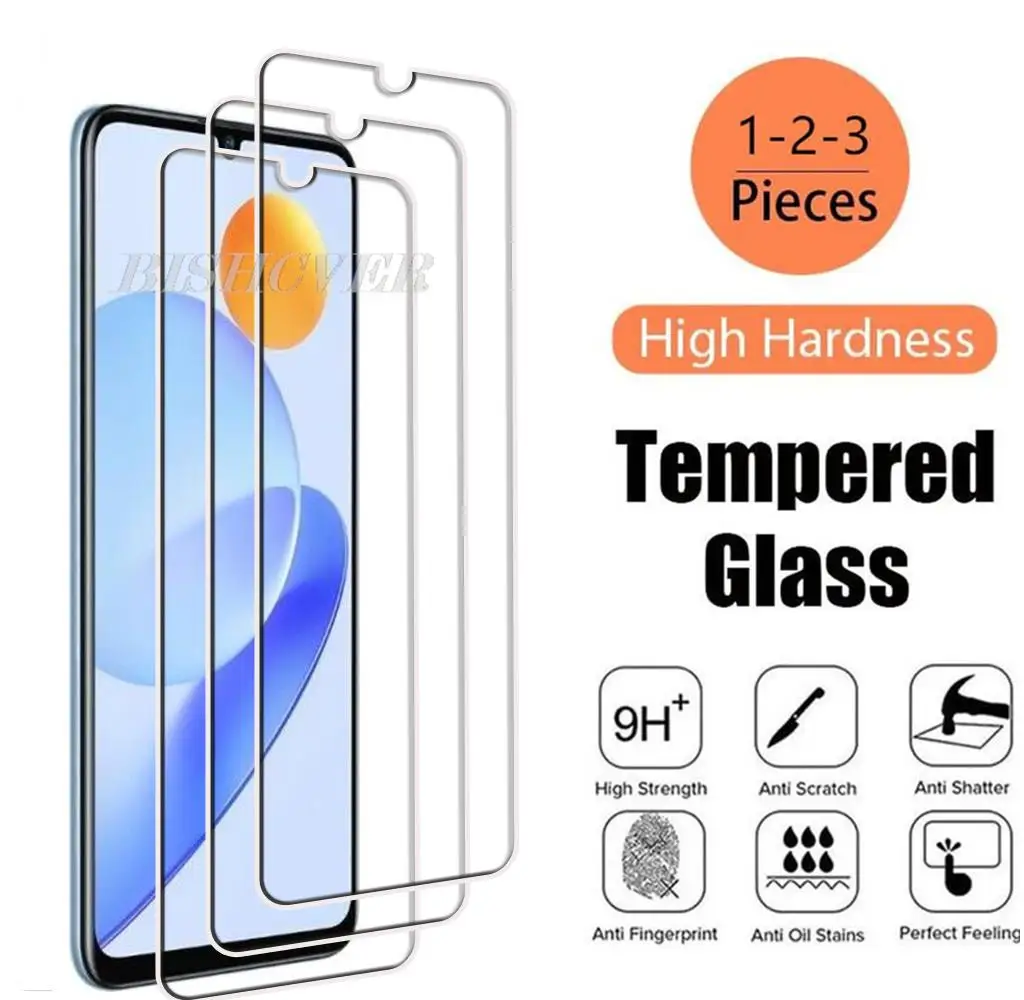 

Tempered Glass For Honor X7a 6.74" HonorX7a RKY-LX2 Play 40 Plus Play40 Plus 7T Screen Protective Protector Phone Cover Film