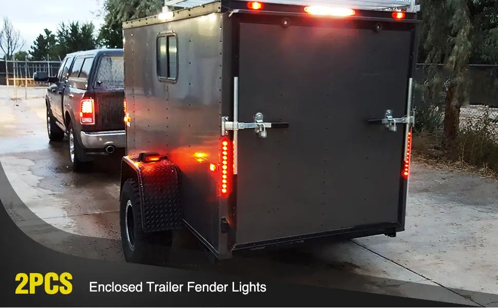 Trailer Fender Lights, Trailer fender marker light, trailer fender clearance marker light