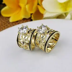 2022 New Trendy Hawaiian Hamilton Plumeria Tribal Large Size Band Rings for Men Women Samoan Bohemia Polynesian Tonga Jewelry
