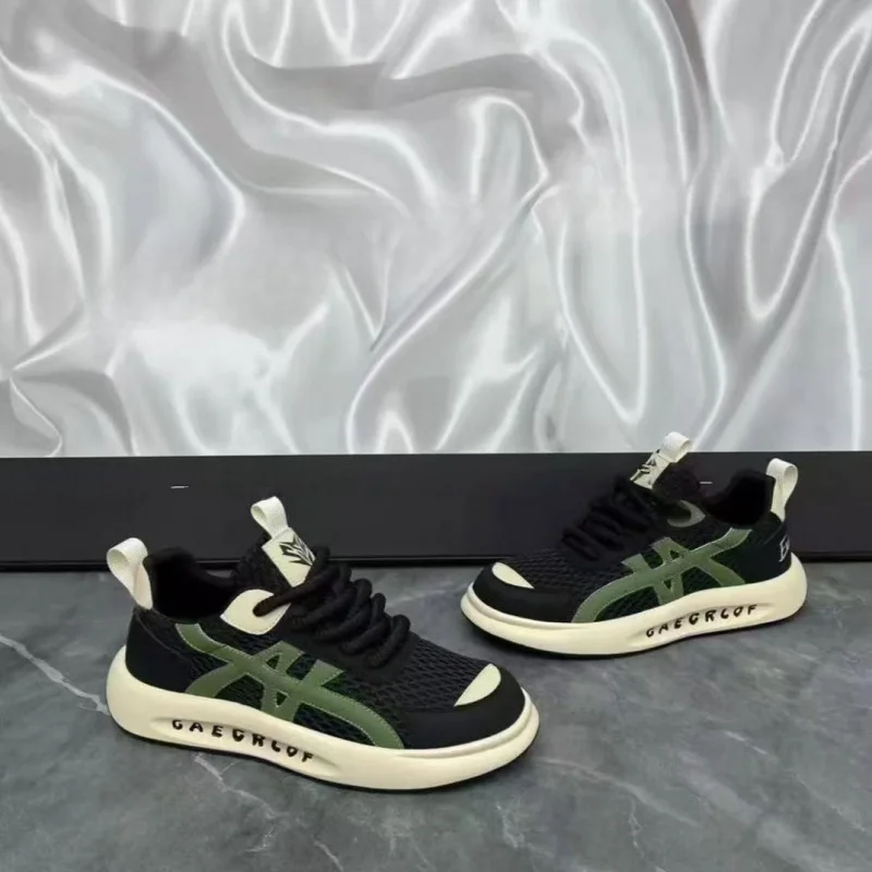 

Autumn 2025 Men's White Chunky Sneakers - Breathable Minimalist Design, Student-Friendly & Instagram Popular