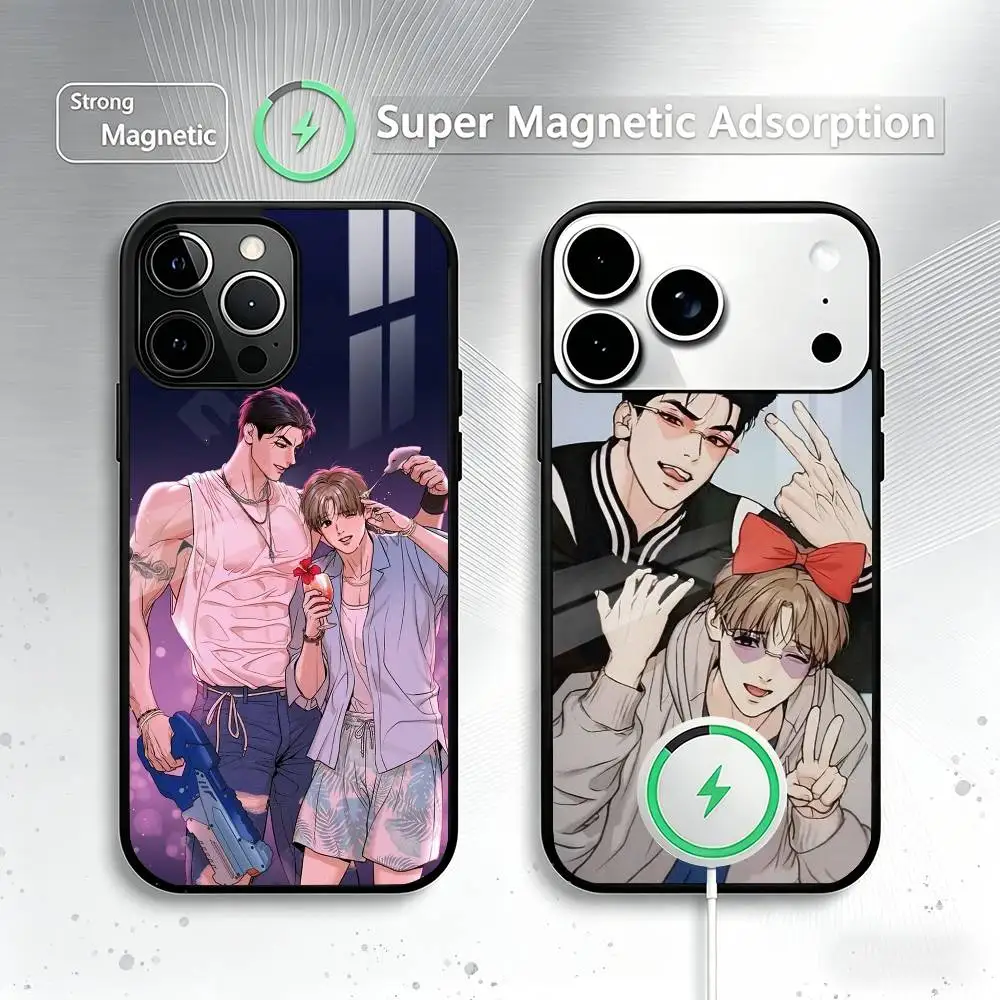 

Comic Dan-joo Jaekyung Jinx Phone Case For iPhone17,16,15,14,13,12,11 Plus,Pro Allows magnetic wireless charging