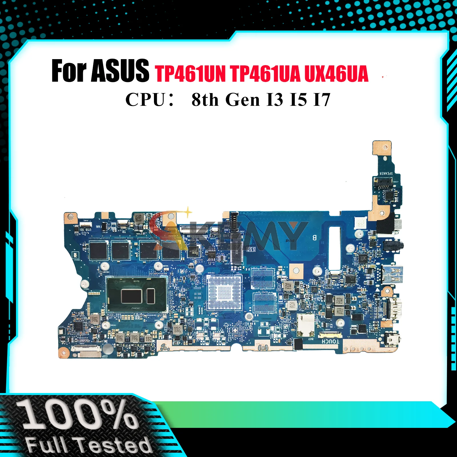

UX461UA Laptop Motherboard For ASUS ZenBook TP461UA UX46UN UX461 UX46UA TP461UN Mainboard With I3 I5 I7 CPU 100% tests OK stk