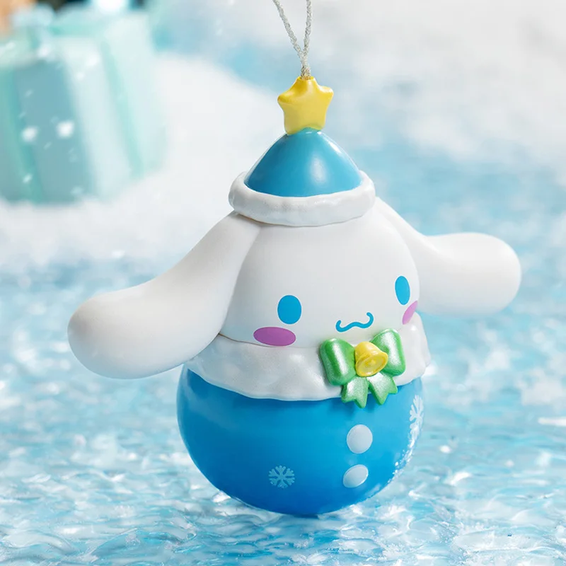 Toptoy Sanrio Winter Water Chime Kuromi Pochacco Figurine Doll Ornament Trendy Gift For Girlsmerchandise Sanrio