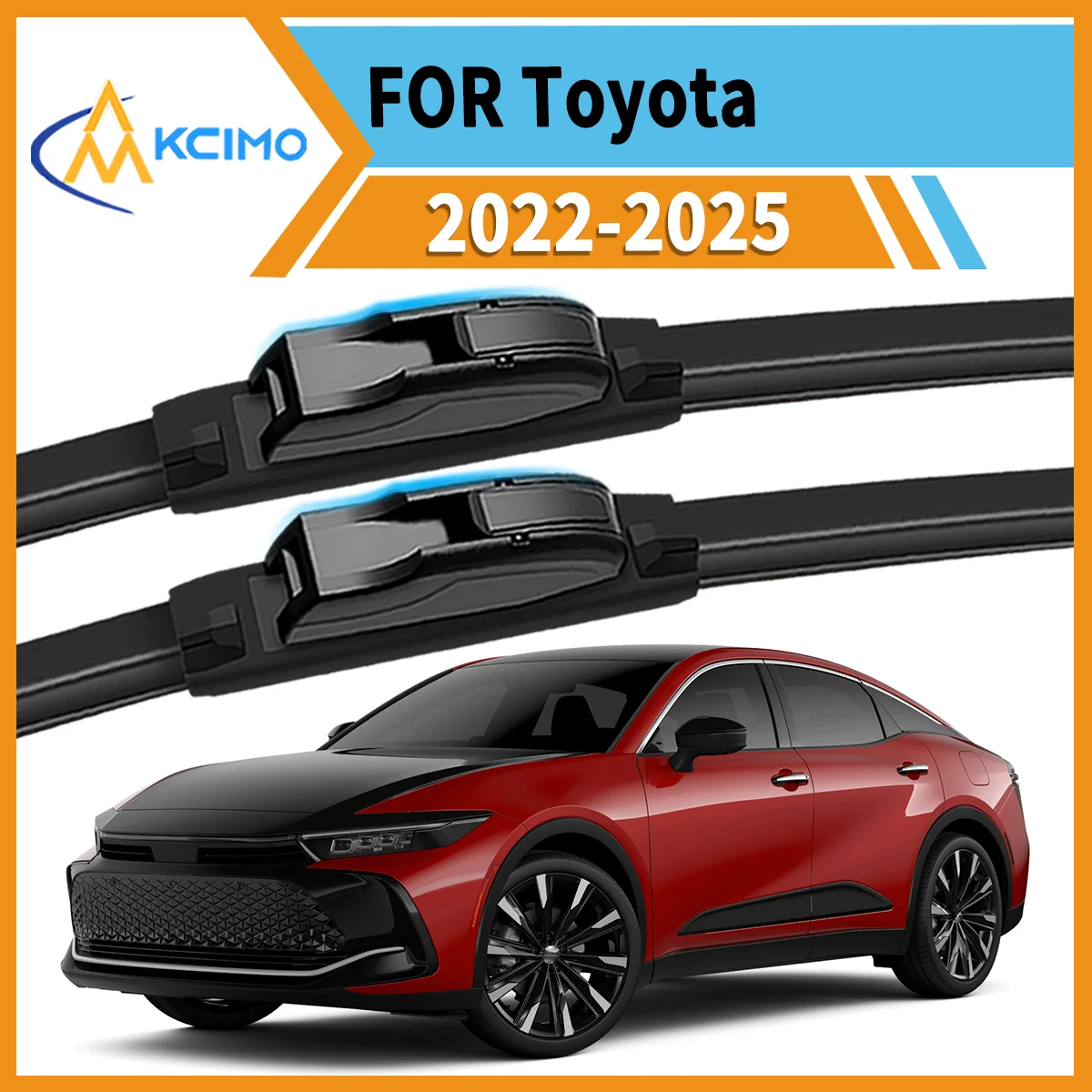 

Essential Safety Pair 2 Front Wiper Blades for Toyota Crown Crossover S235 2022-2025 All-Weather Clarity Durable Easy to Install