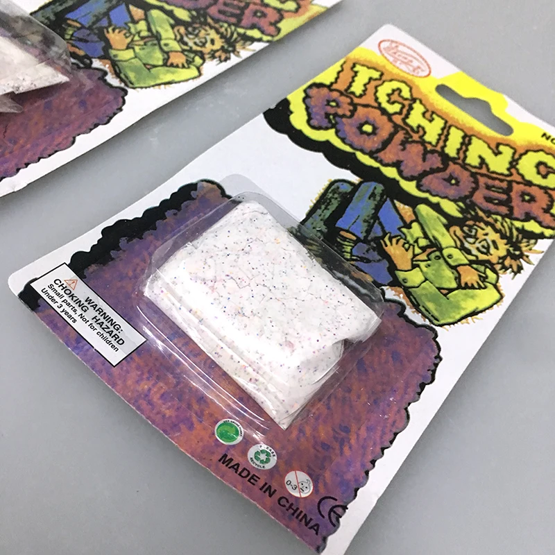 

1PC Prank Itch Powder Package Funny Gag Joke Trick Magic Prank for April Fools' Day N8Y6