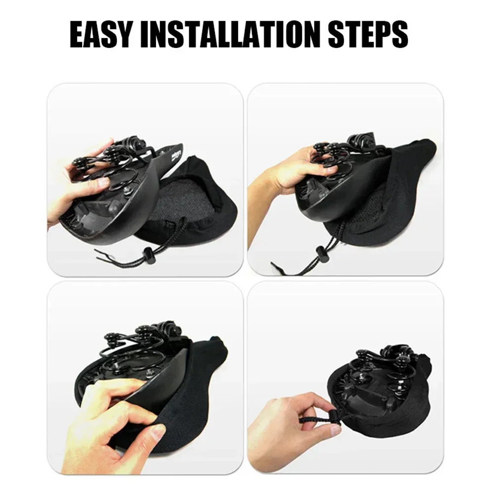 غطاء وسادة ناعم ثلاثي الأبعاد للدراجة، وسادة مقعد الدراجة السميكة، غطاء سرج مريح، وسادة الدراجة لملحقات الدراجة الجبلية