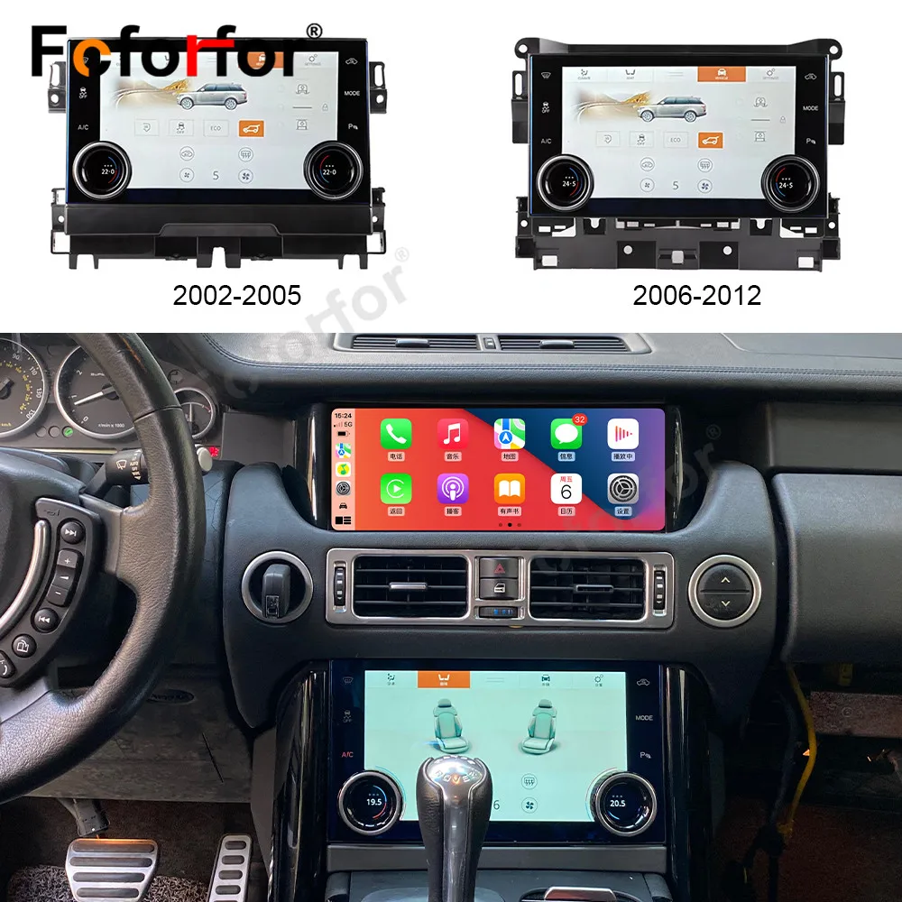 12.3\'\'Android 11 Radio For Land Rover Range Rover V8 L322 2002 2003-2012 Car GPS Navigation Head Unit Player Auto Stereo Carplay