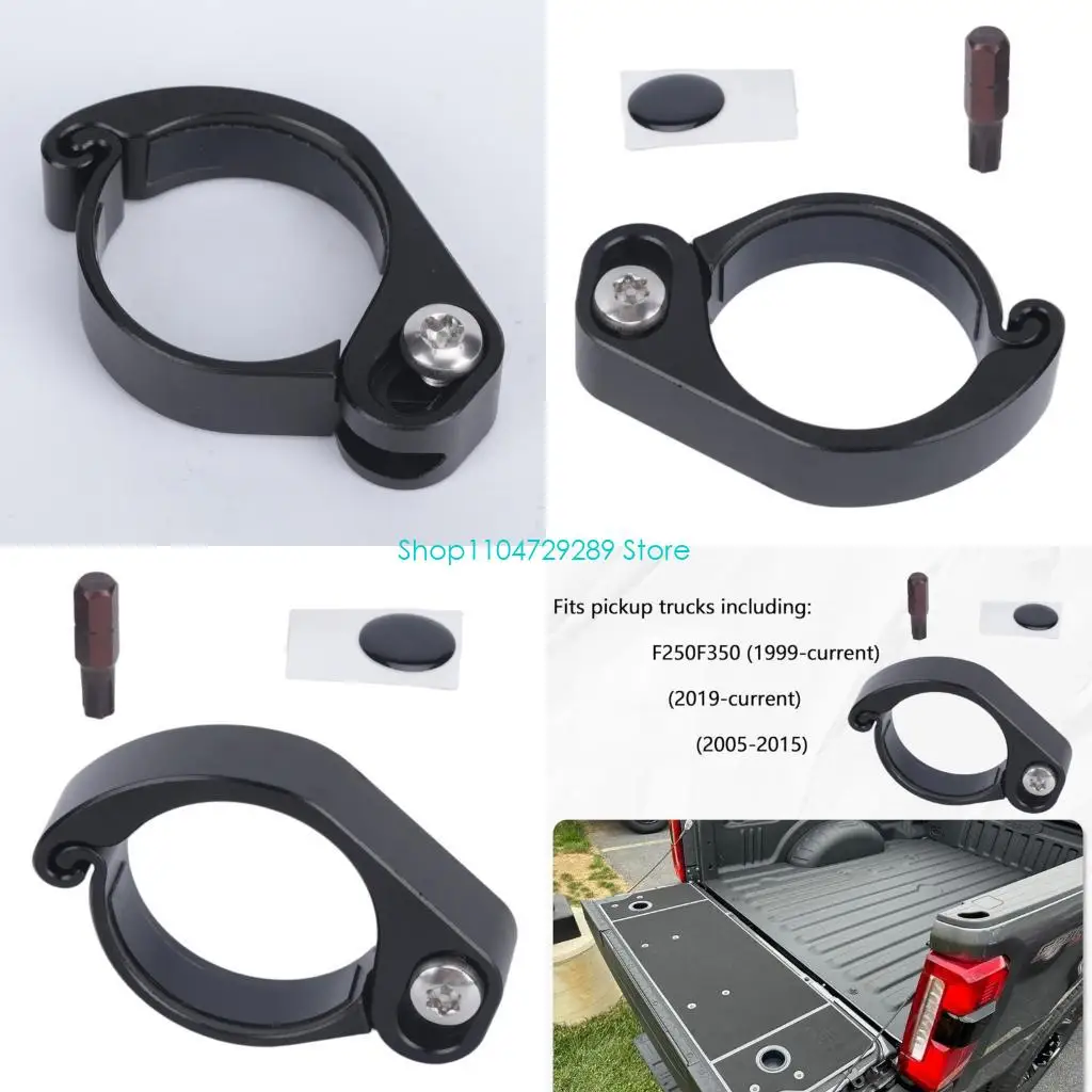 D8KE Anti-Theft Tailgate Lock Pick-Up Truck Security Locking Device Rear Hinge Section Cover Guard for Latches Area Coverage