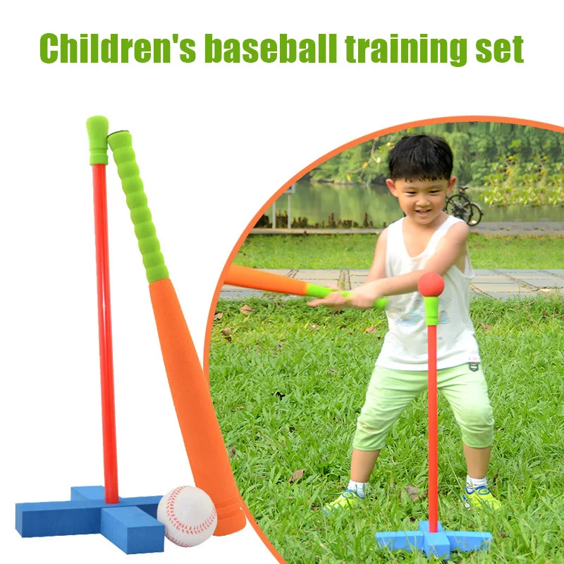 Children Training Baseball Soft Rubber Baseball Set Safe For Parent-child Interaction Student Outdoor