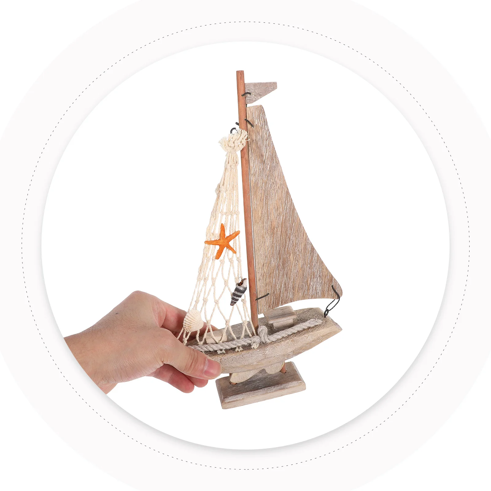 

Rustic Mediterranean Wood Sailboat Coastal Nautical Tabletop Decor Ocean Themed Living Room Bedroom Nautical Sailboat Decor