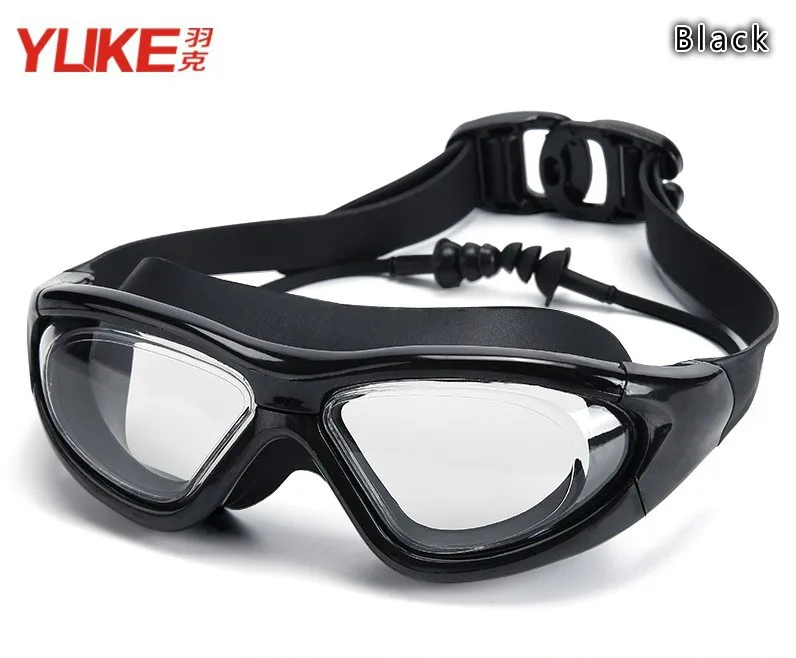 Lunettes de natation professionnelles en silicone souple étanche, lunettes de natation, lunettes anti-buée UV, hommes et femmes, lunettes pour