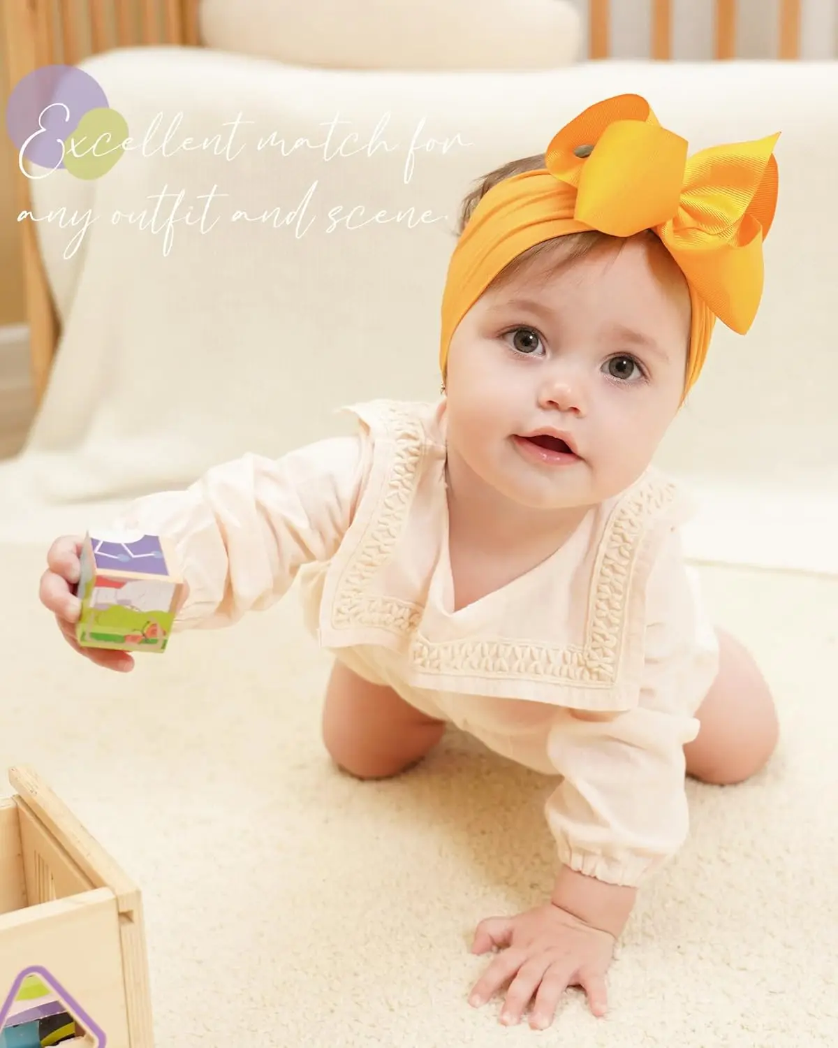 20 piezas diademas con lazo para niñas, diademas de nailon, lazo de cinta, accesorios elásticos para el cabello para recién nacidos, bebés, niños pequeños y