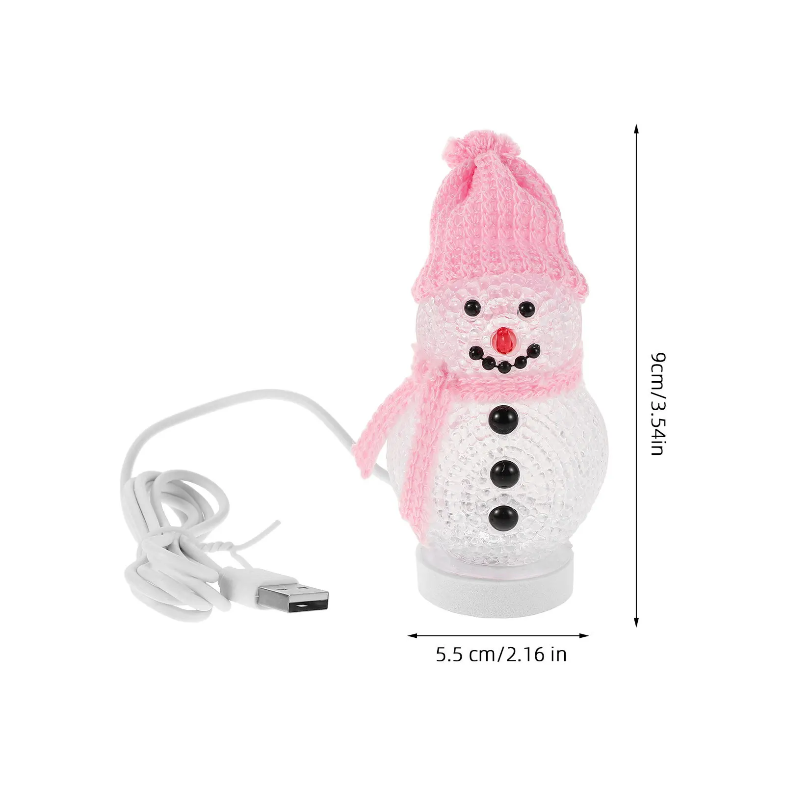 2 قطعة قبعة ثلج الوردي Led عيد الميلاد مصباح ليد الجدول مصباح لغرفة النوم زينة عيد الميلاد المنزل سطح المكتب مصباح السرير الخفيفة