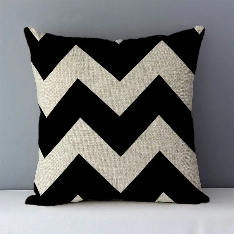 Fodera per cuscino Casual geometrica quadrata semplice per la decorazione del divano di casa federe per cuscino decorativo per letto