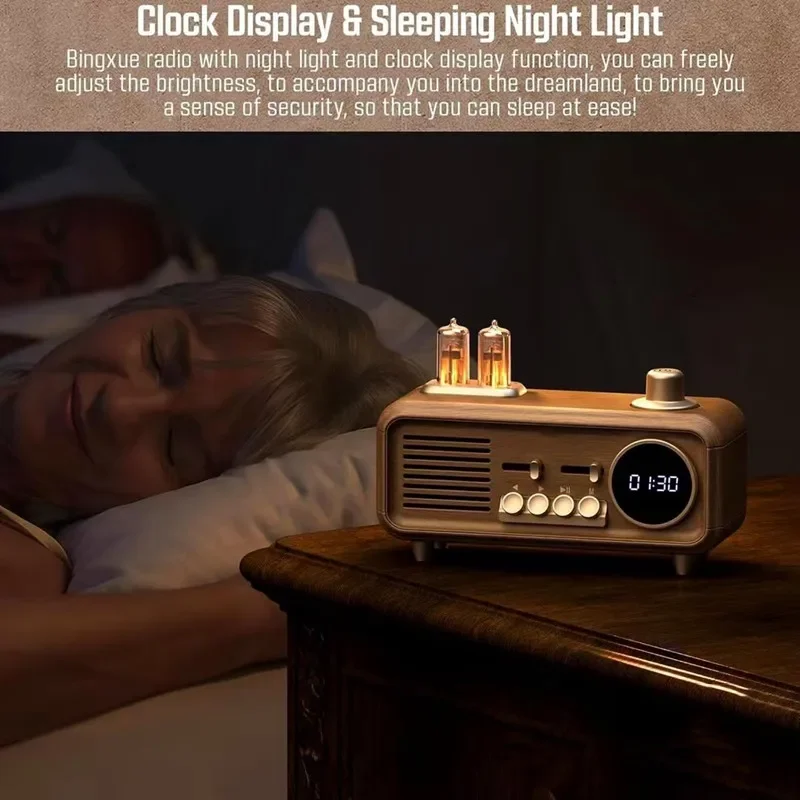 Высокое качество ностальгический ретро желчная машина атмосферная лампа Bluetooth динамик USB-накопитель карты радио портативный громкий громкость сабвуфер