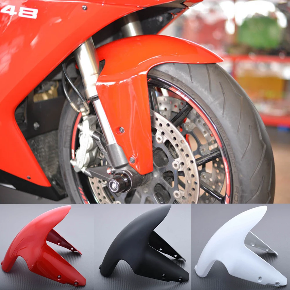 for Ducati 848 EVO Front Fender Mudguard Splash Guard Fairing Motorcycle Parts 1098 1198 S R SP 2007 08 2009 2010 2011 2012 2013