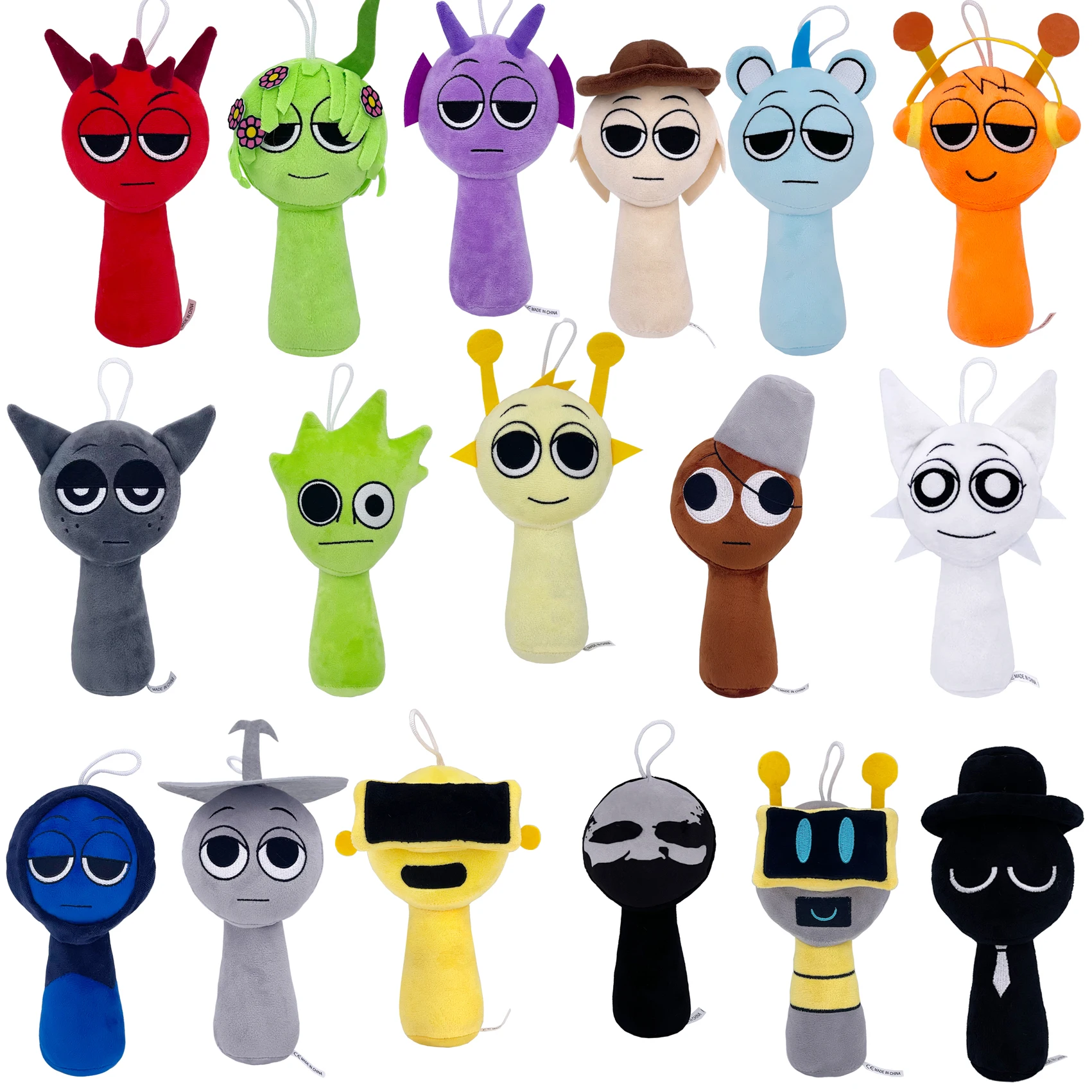 Sprunki Toys Sprunki Plush Toys Sprunki Dolls Singers Oren Wenda Incredibox Sprunki  Plushie Peluches Oren Stuffed Animals