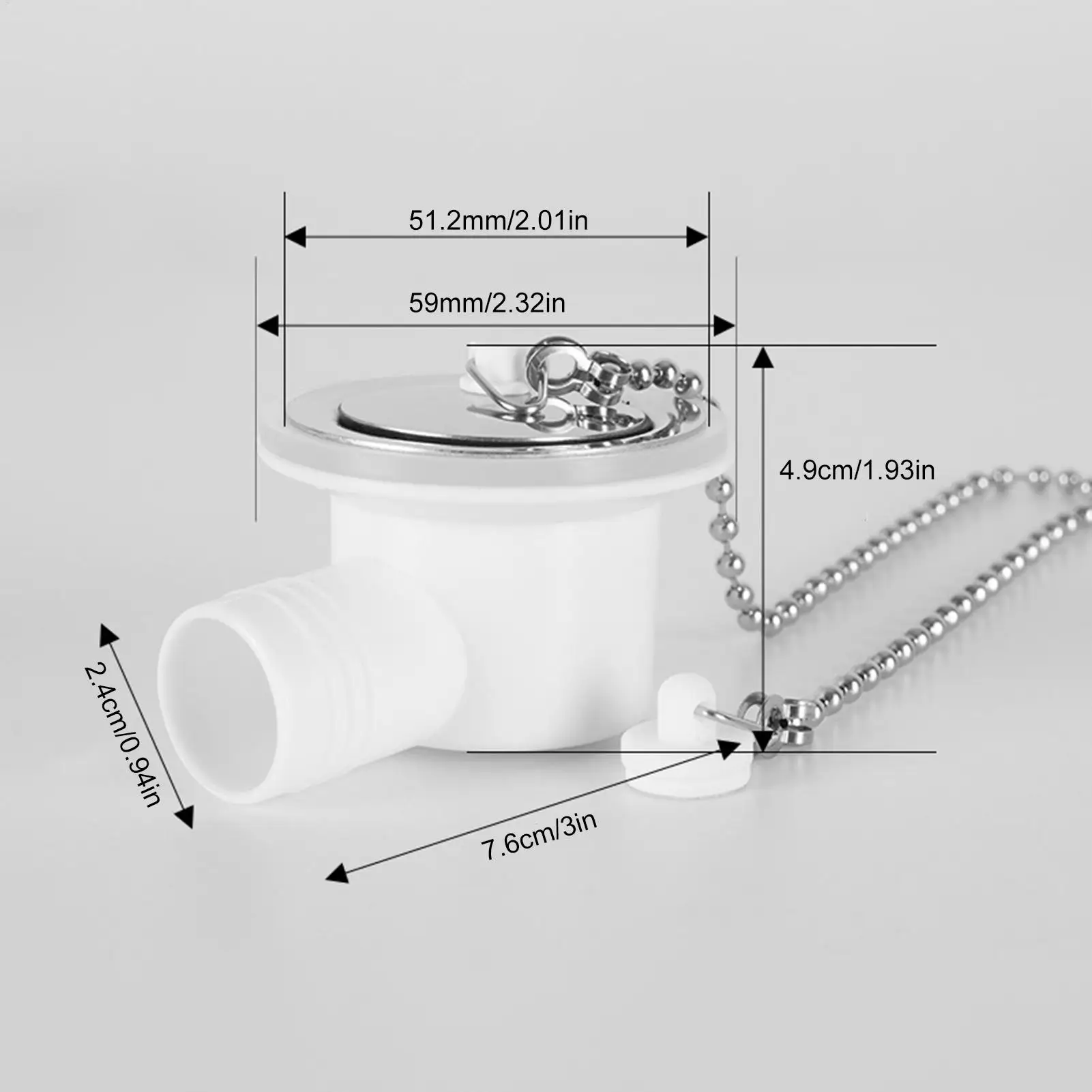 استنزاف مصفاة الفولاذ المقاوم للصدأ استبدال بالوعة قابس التصريف للمنزل المتنقل RV قارب المطبخ الحمام في الهواء الطلق التخييم رحلة الطريق