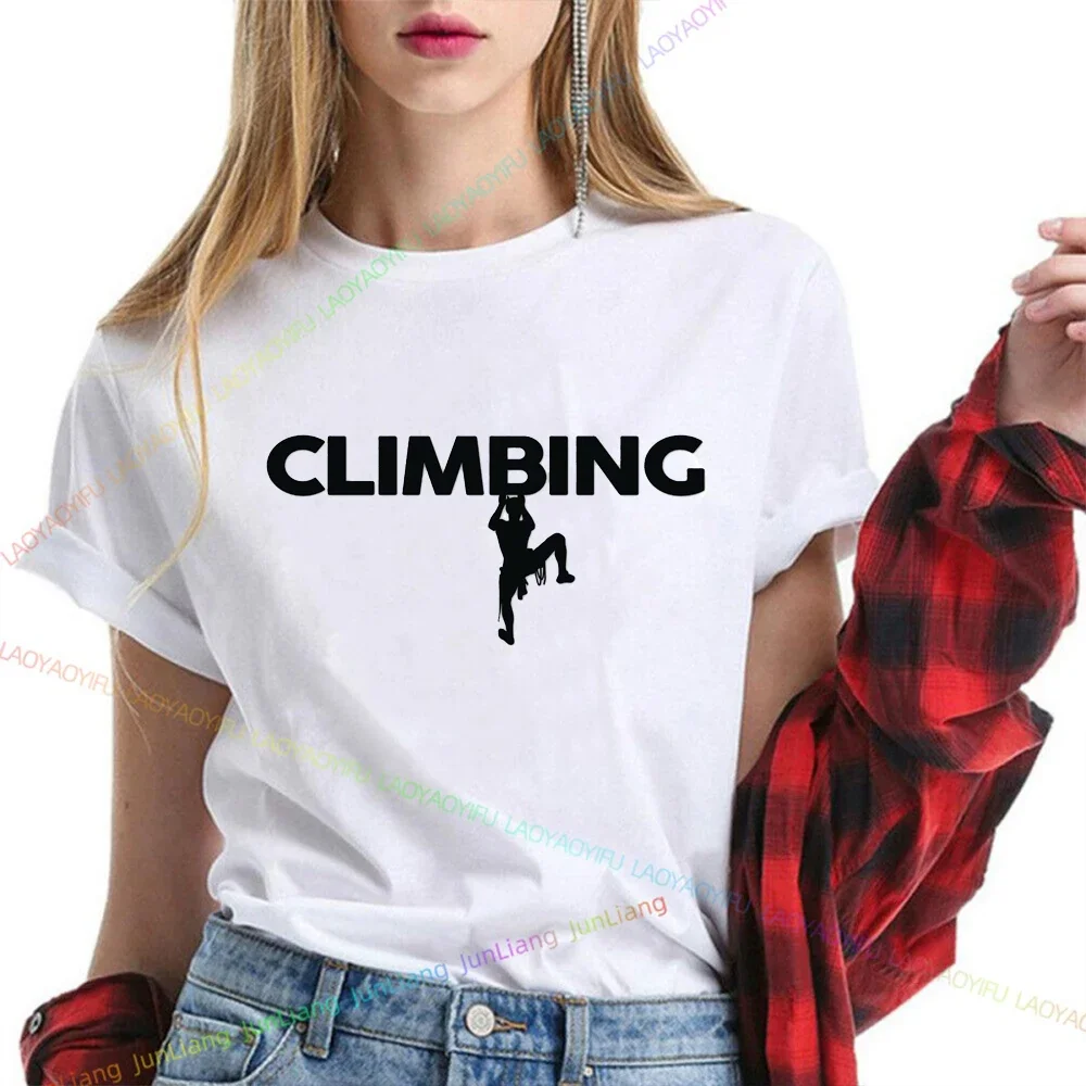 Outdoor Liefhebbers Korte Mouw Tee Klimmen Bergbeklimmen mannen T-shirt Grappige Geschenken Harajuku Katoenen Tops Streetwear Y2k Tees