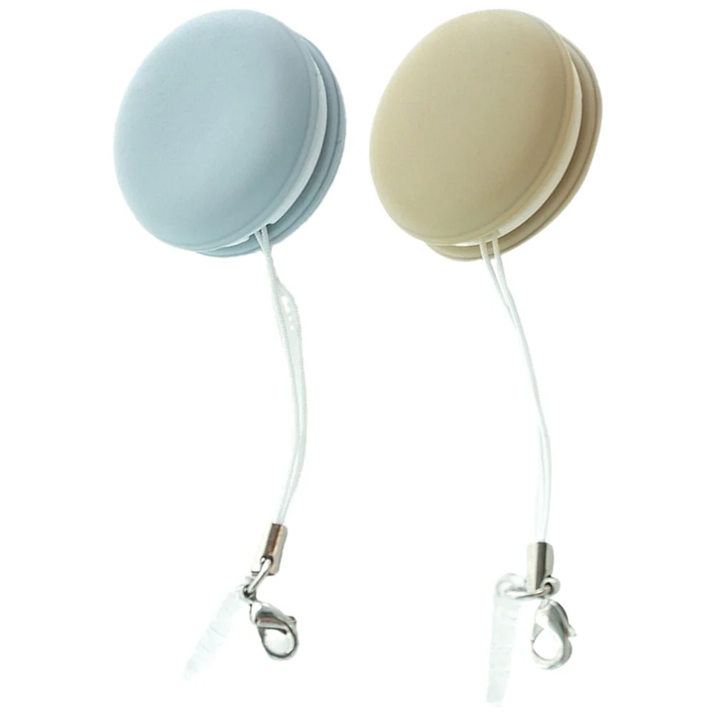 2 Pcs Phone Lanyard Macaron Mobile Wipe Lens Wipes for Eyeglasses Pendant Clean Cloths Computer Screen