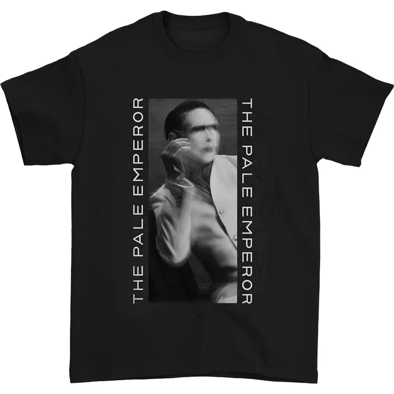 The Pale Emperor Marilyn Manson Band T-Shirt Cotton Graphic Tee Men Women Summer Streetwear