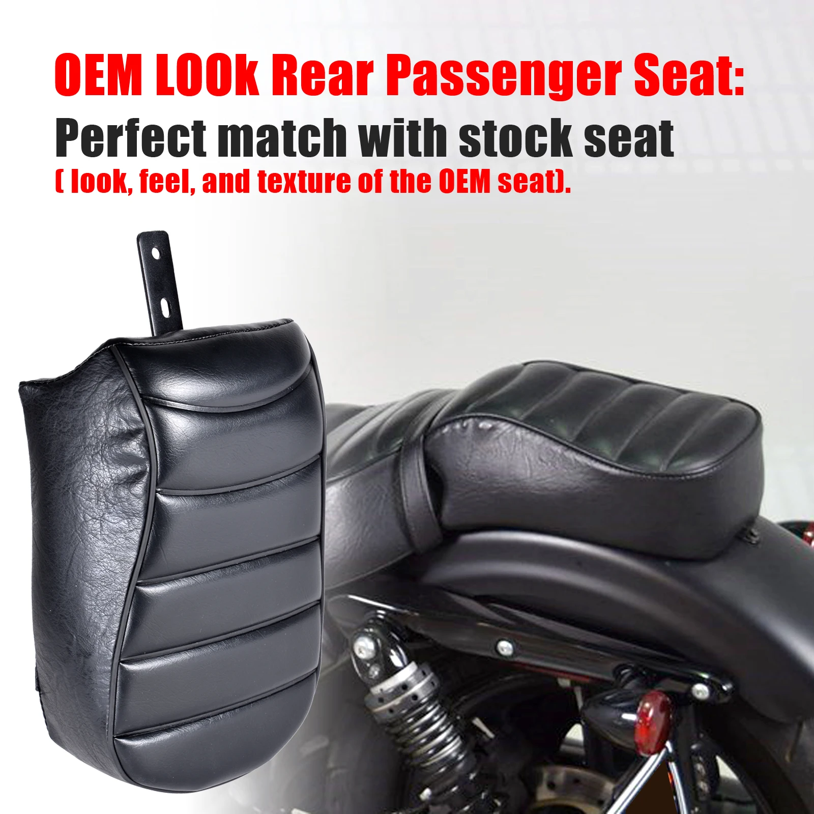 

For Your Ride or Their Ride: The Essential Black Leather Pillion Cover Moto for Harley H-D S-portst-er Iron 883 XL883N 2016-2019