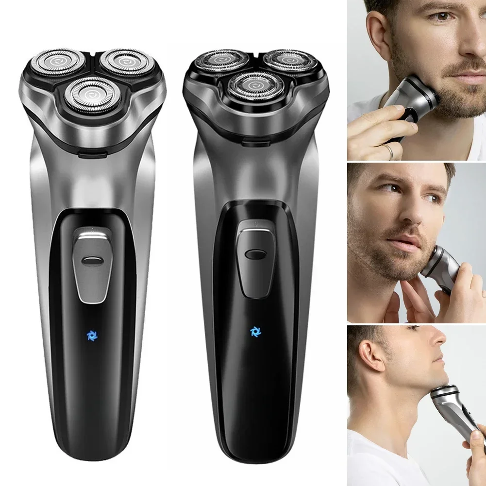 2 in 1 Electric Rotary Shavers for men 5W Razor Rechargeable Hair Trimmer 3D Floating Blade Washable Rotary Shaving Machine