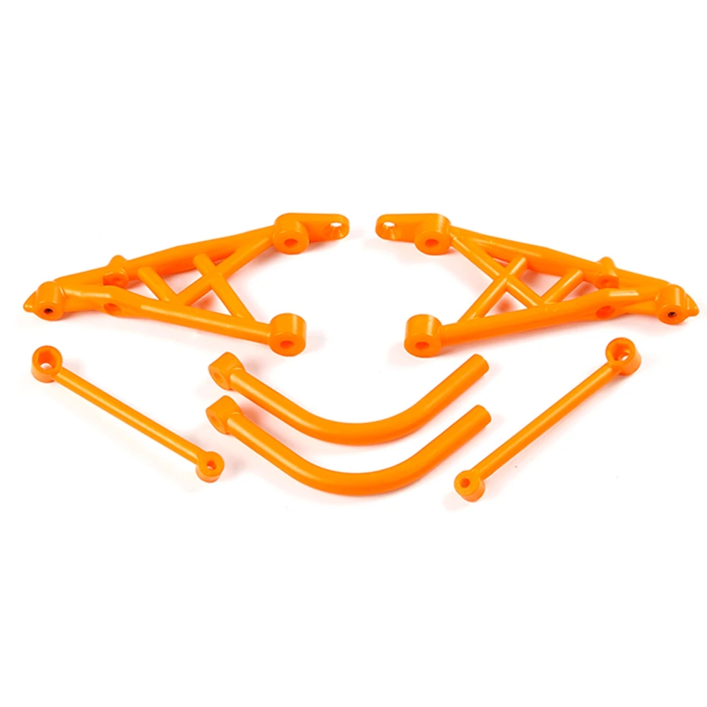 Kit de suporte amortecedor de amortecimento traseiro de nylon para 1/5 HPI ROVAN BAJA KM 5B ROFUN BAHA RC CAR Toys PARTS-Laranja