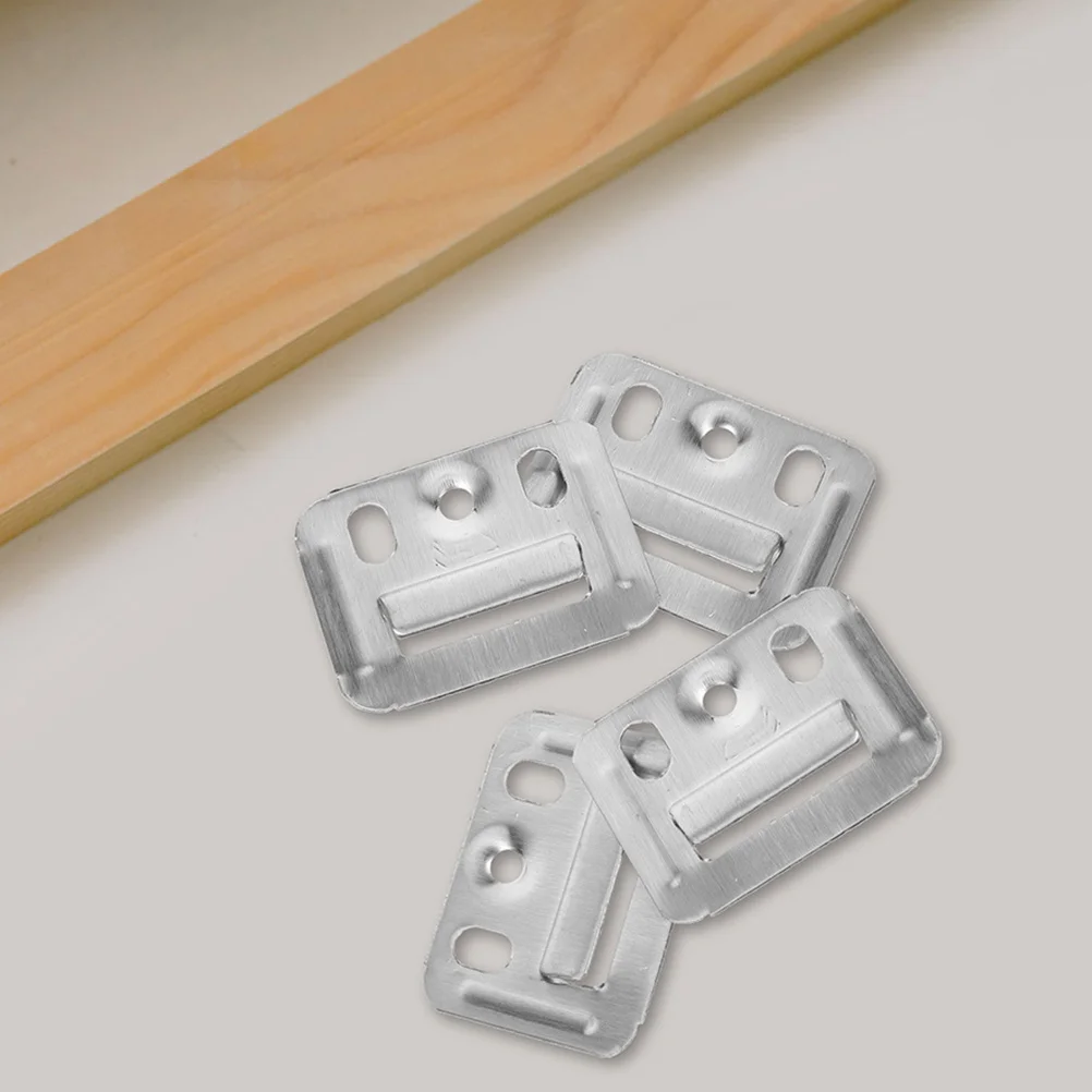 

300pcs Stainless Steel Wall Panel Clamps Integrated Fixing Buckle Durable Connector For Furniture Heavy Duty Hardware Clamp Easy