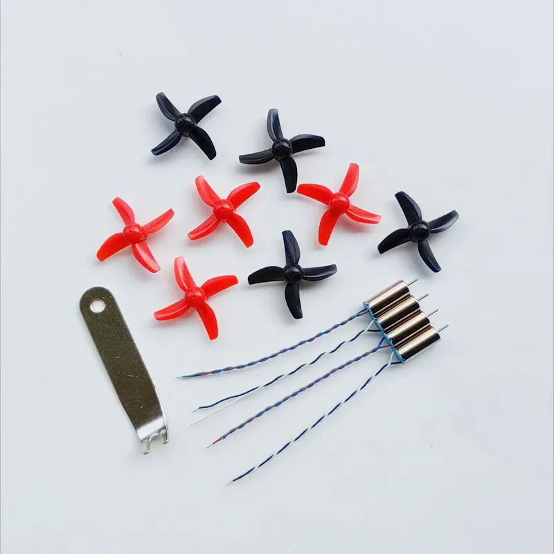 F36 DIY Mini RC Drone 30mm CW CCW Propeller Props 4Pcs 615 Motors JJRC H36 E010 Red Black