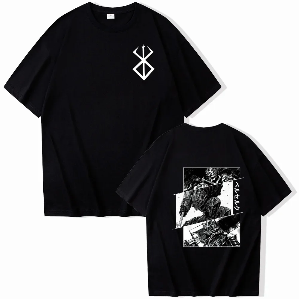 2026 New Style Berserk Pure Cotton High Quality Adult Men T-shirt Designer Male Tee 2000s Clothes