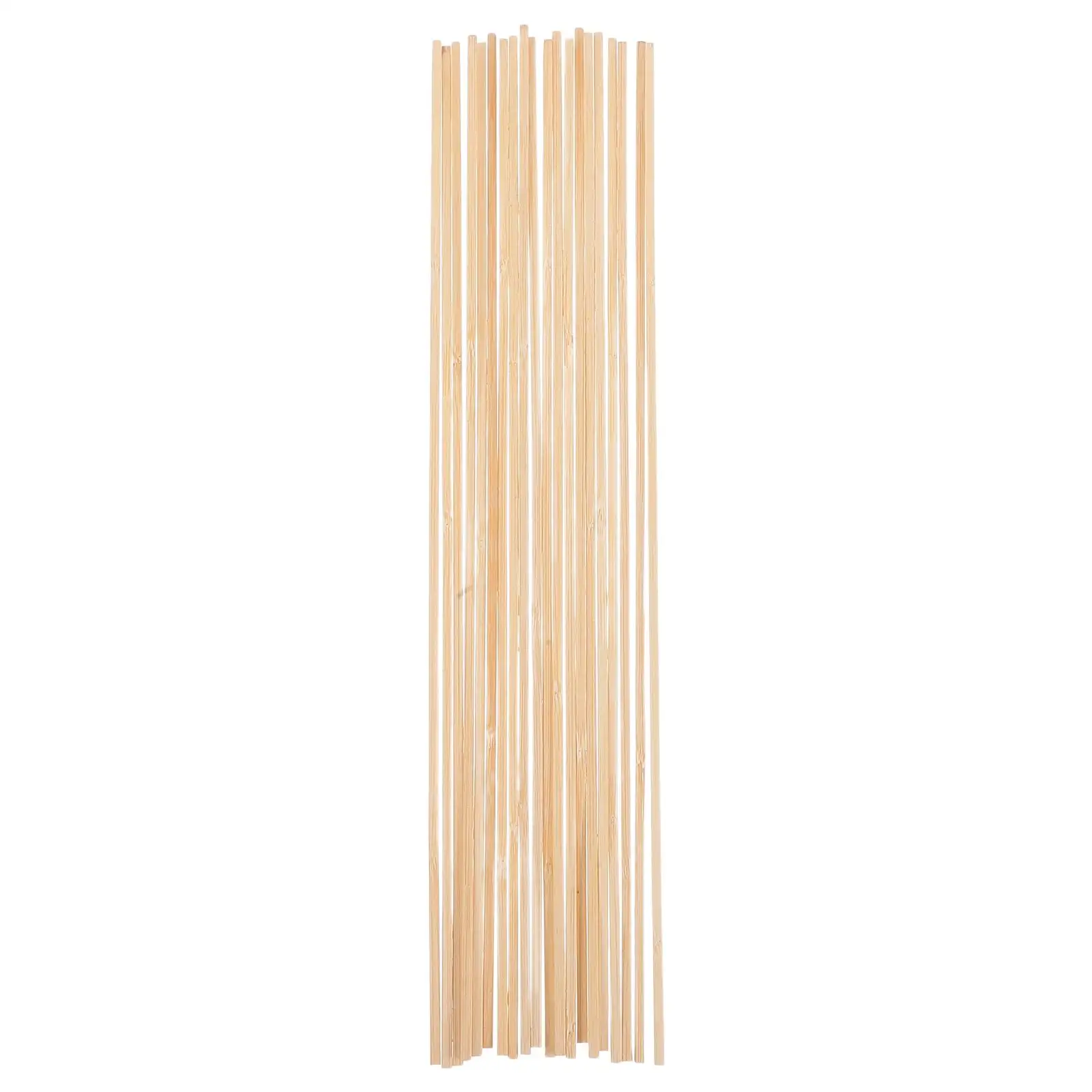 20 Pcs Kite Supports Bamboo Strips Weaving Products Sticks Craft Material DIY Flat for Crafts Handicrafts Rods