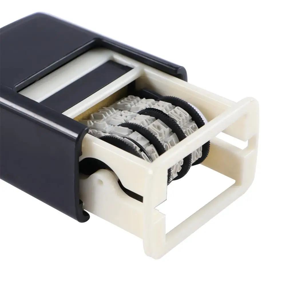 ABS الكلمات الصغيرة لتقوم بها بنفسك الأسطوانة النقش ختم مريح ختم معدني الطين مجموعة اللوازم المكتبية تاريخ Stamps تاريخ الختم