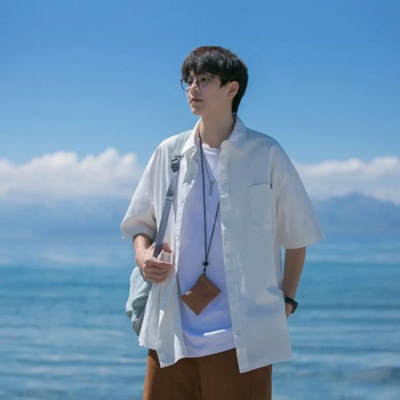 

Men's West Coast Short Sleeve Shirt 2 Piece Set Youthful Summer Outfit Premium Quality Relaxed Fit Blazer Shirt Combo​