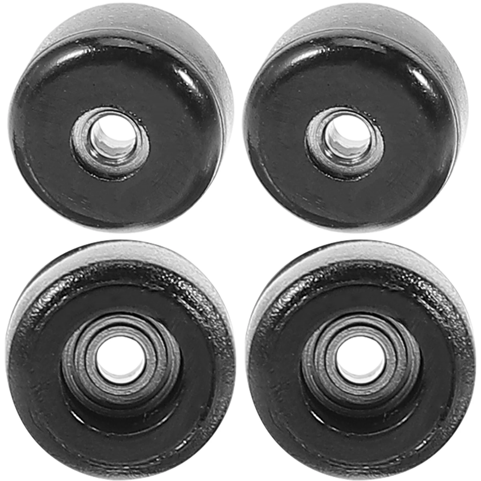 4Pcs Finger Skate Roller Cool Stainless Steel and Plastic Handmade Mini Sports Game for Kids Stress Relief Portable Desk