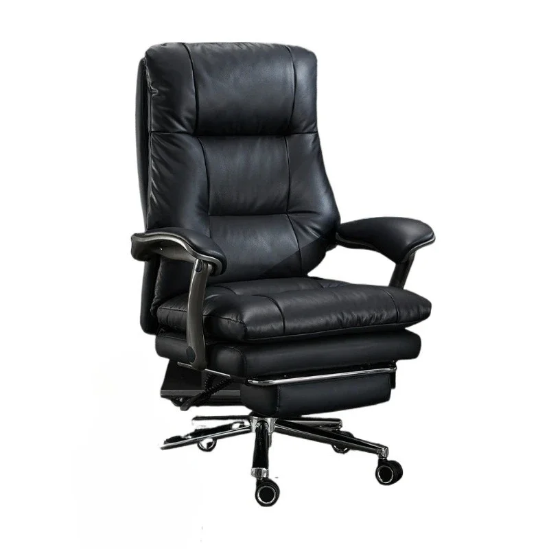 

Office chair boss chair office light luxury high-end sense adjustable leather comfortable sedentary chair