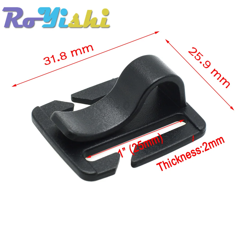 Hebilla clip paracord 25mm para mochila táctica outdoor - imagen 3