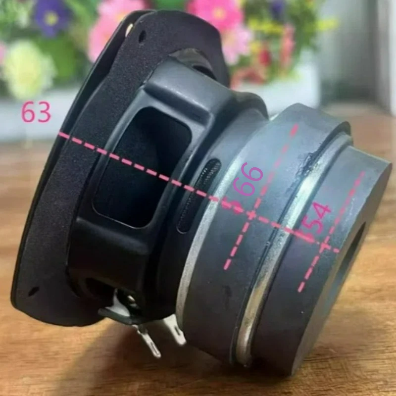 SOTAMIA 1 Buah Speaker Jangkauan Penuh 3 Inci 4 Ohm 15W Pengeras Suara Audio Stroke Panjang Tepi Karet Kerucut Kertas Magnetik Ganda untuk LG