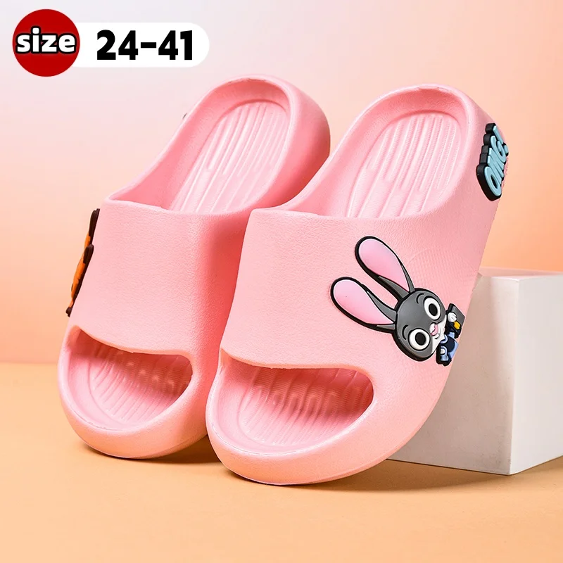 

Детские тапочки EVA для родителей и детей, весенне-летние домашние тапочки с мультяшным рисунком, нескользящие, с мягкой подошвой, для мальчиков и девочек