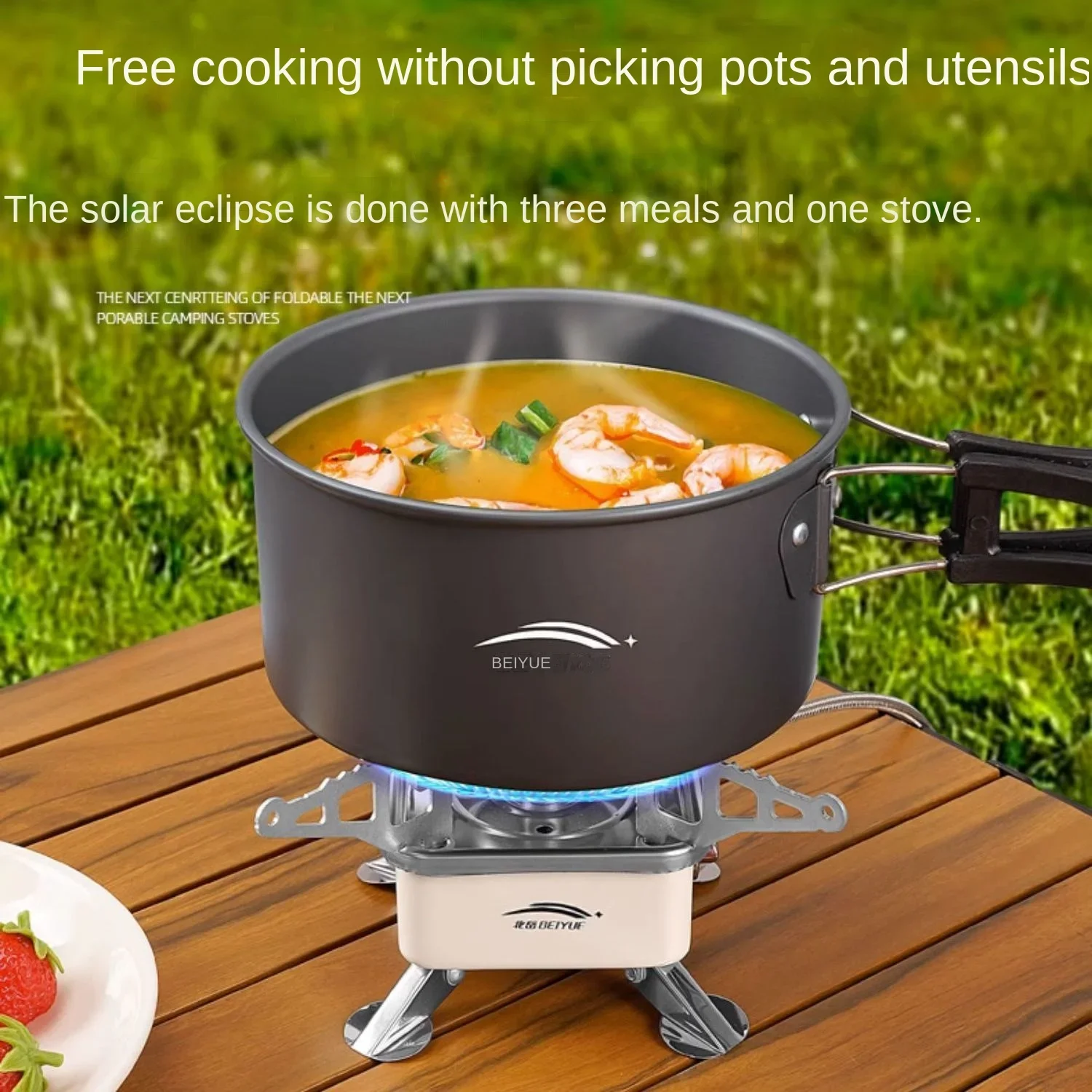 Cassette stove Outdoor camping  Boiling water Portable folding gas Camping cooker Gas stove